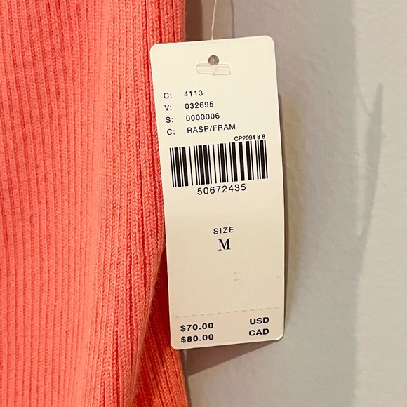 NWT Anthropologie Ribbed Off the Shoulder Sweater - Picture 8 of 10